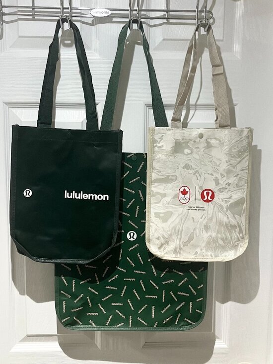 Set of 3 / Lululemon Reusable Bags - Picture 1 of 3
